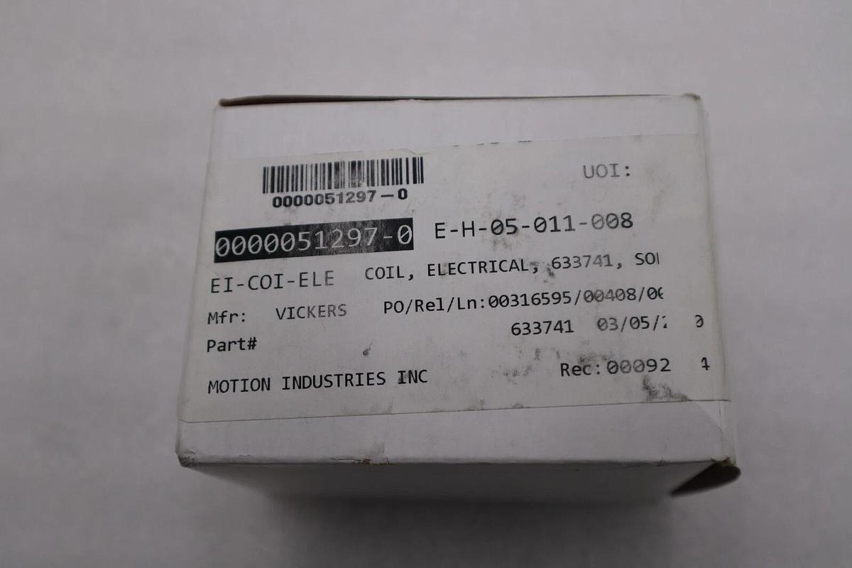 NEW OPEN BOX EATON VICKERS 633741 COIL STOCK G917A