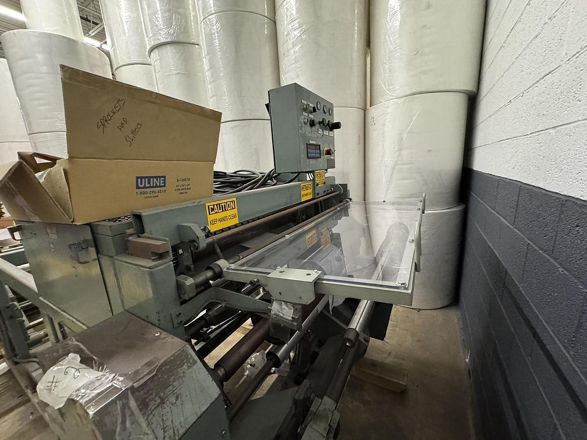 Used 30" WIDE ELSNER MODEL MPR 30 CANTILIVERED SLITTER REWINDER