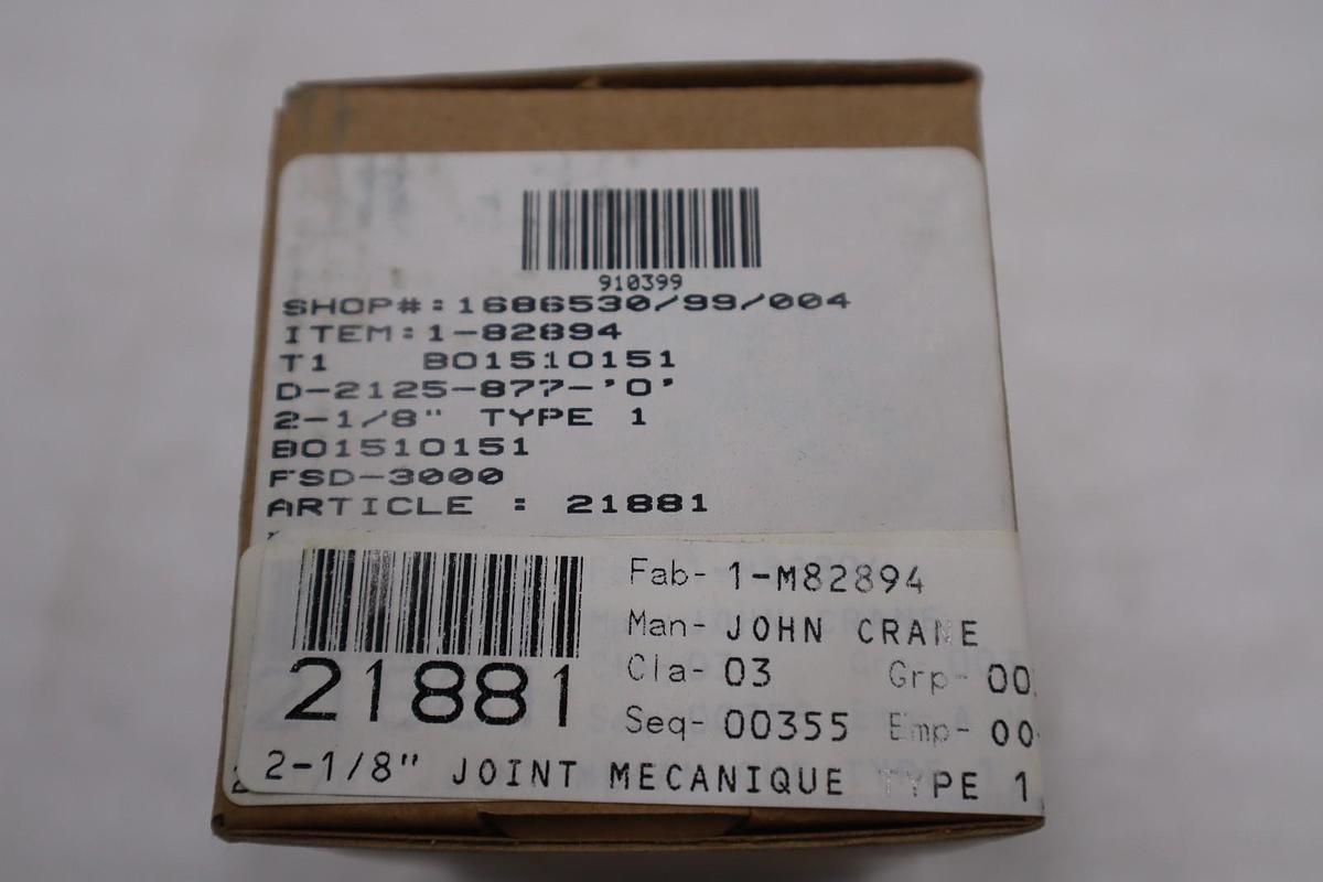 John Crane FSD3000/ D-2125-877-'0' 2-1/8" TYPE 1 Spring Seal Assembly - #GF490A