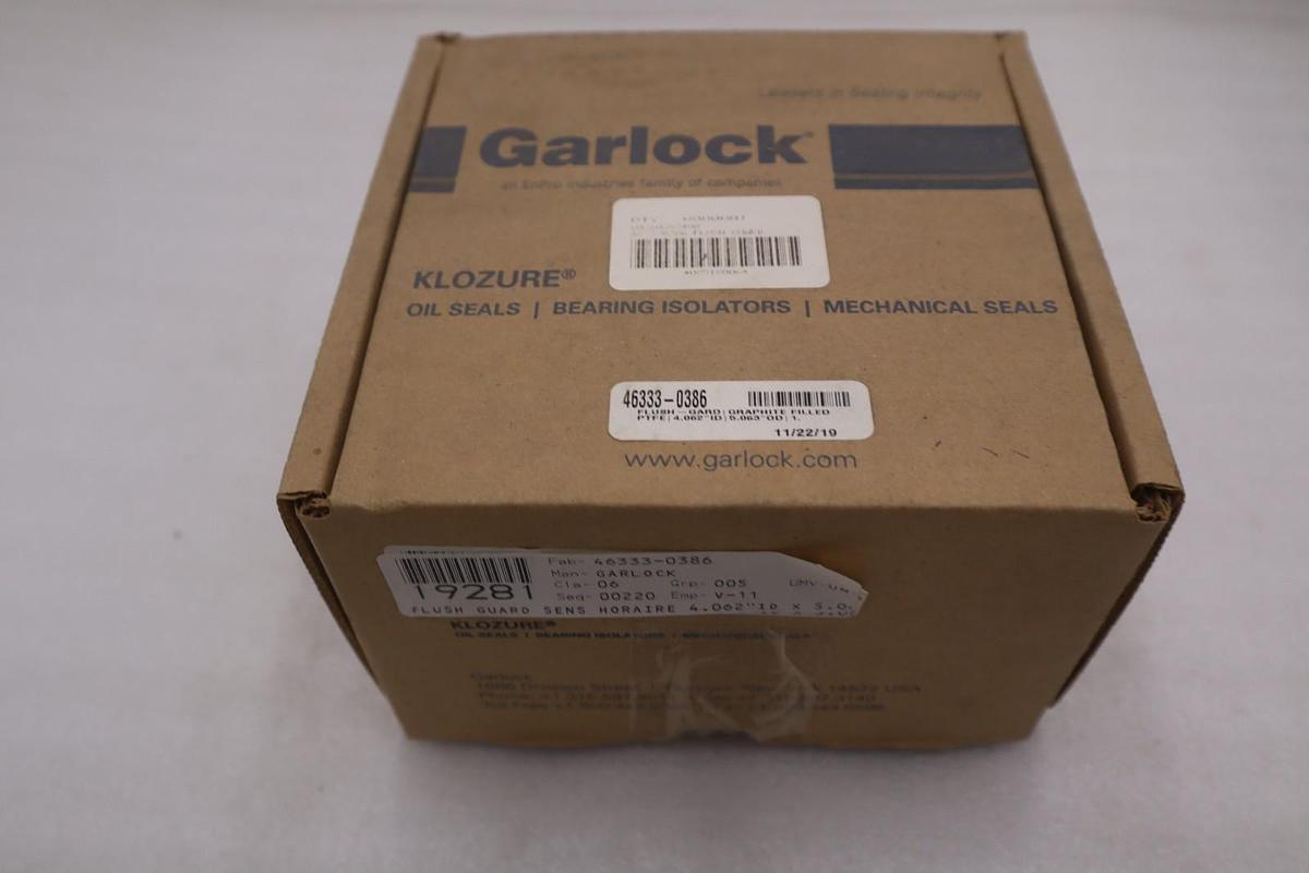 NEW GARLOCK 46333-0386 FLUSH-GARD SEAL - STOCK GF1009