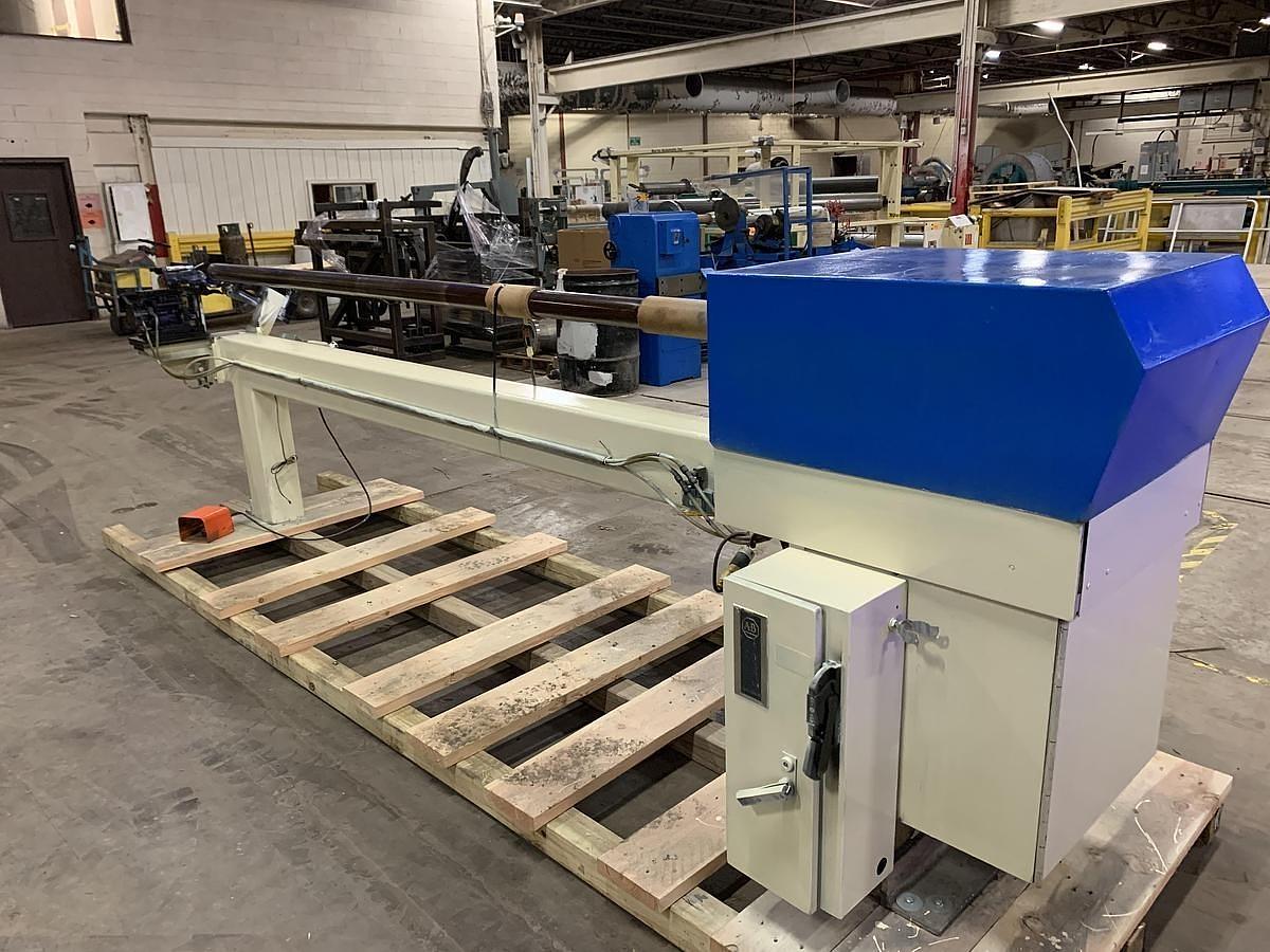 Used 120" WIDE AUTOMATIC HANDLING SHARK-10 CORE CUTTER FOR 3" CORES