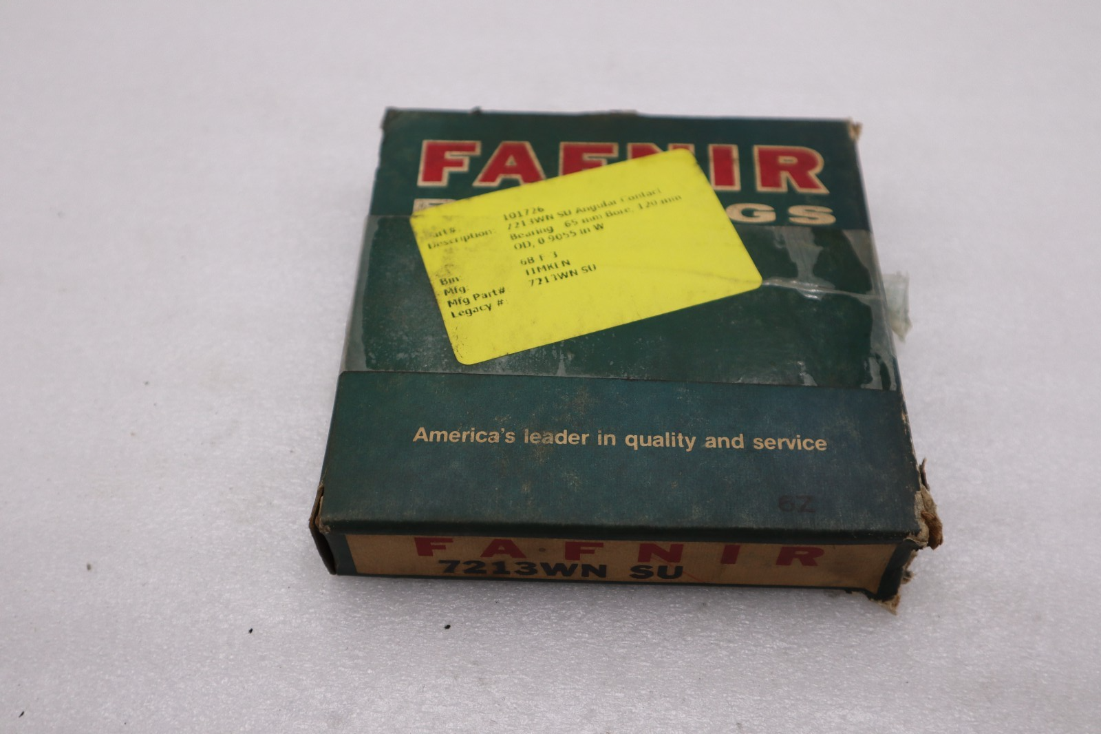 Used NEW Fafnir 7213WN SU Angular Contact Bearing STK L238CC