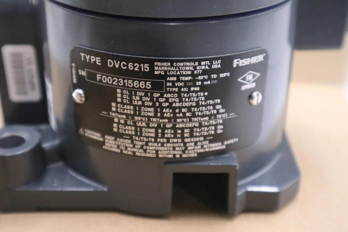 Used EMERSON FISHER TYPE DVC 6215 POSITIONER REMOTE TRAVEL SENSOR - GF435
