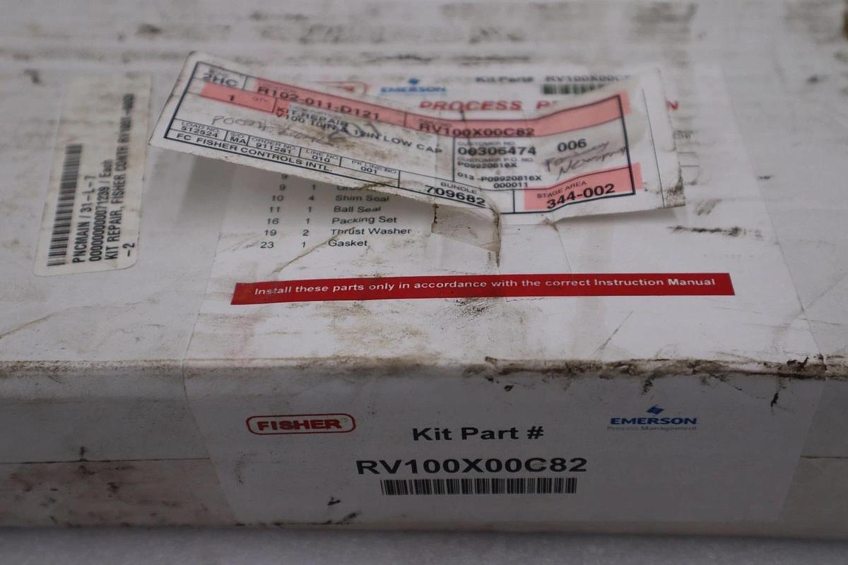 Used Fisher RV100X00C82 REPAIR KIT, COMP SEAT, 10" V100 NEW IN BOX STOCK SGF-57