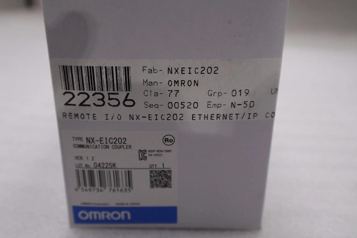 Used Omron Communication Coupler NX-EIC202 - NEW SEALED - STOCK GF535A