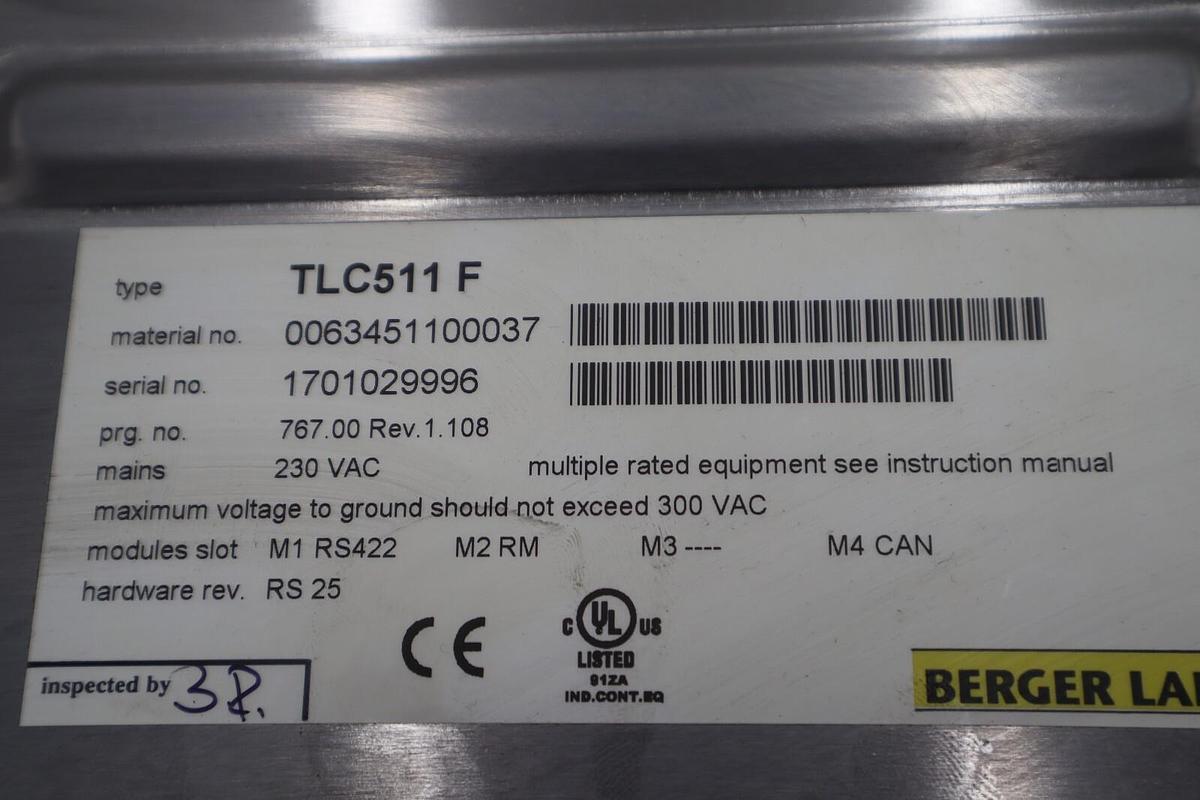 Used Bereger Lahr TLC511 F Servo Drive POSITIONING CONTROLLER 5 AMP STOCK B-727