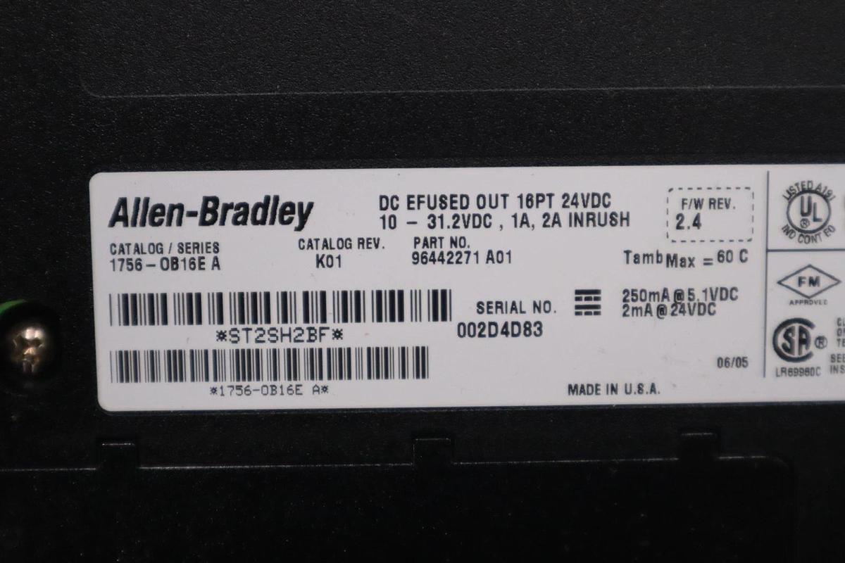 Used AB Allen-Bradley 1756-OB16E Module Series A STOCK 5339A