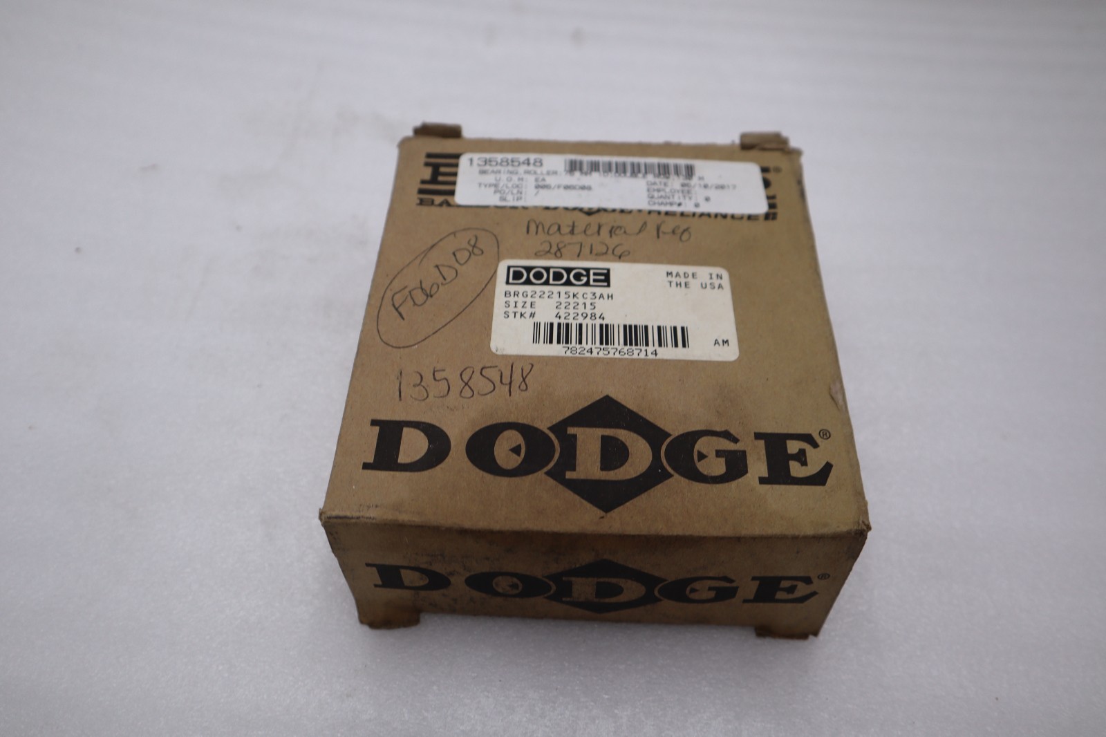 NEW DODGE 422984 BRG22215KC3AH Spherical Roller Bearing STOCK H337A