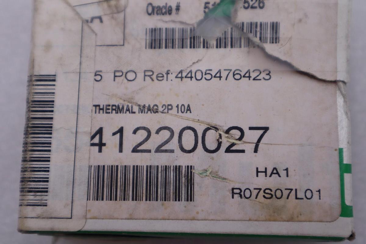 Used SCHNEIDER ELECTRIC 591942 CIRCUIT BREAKER 2 POLE 240VAC STOCK #K-2327