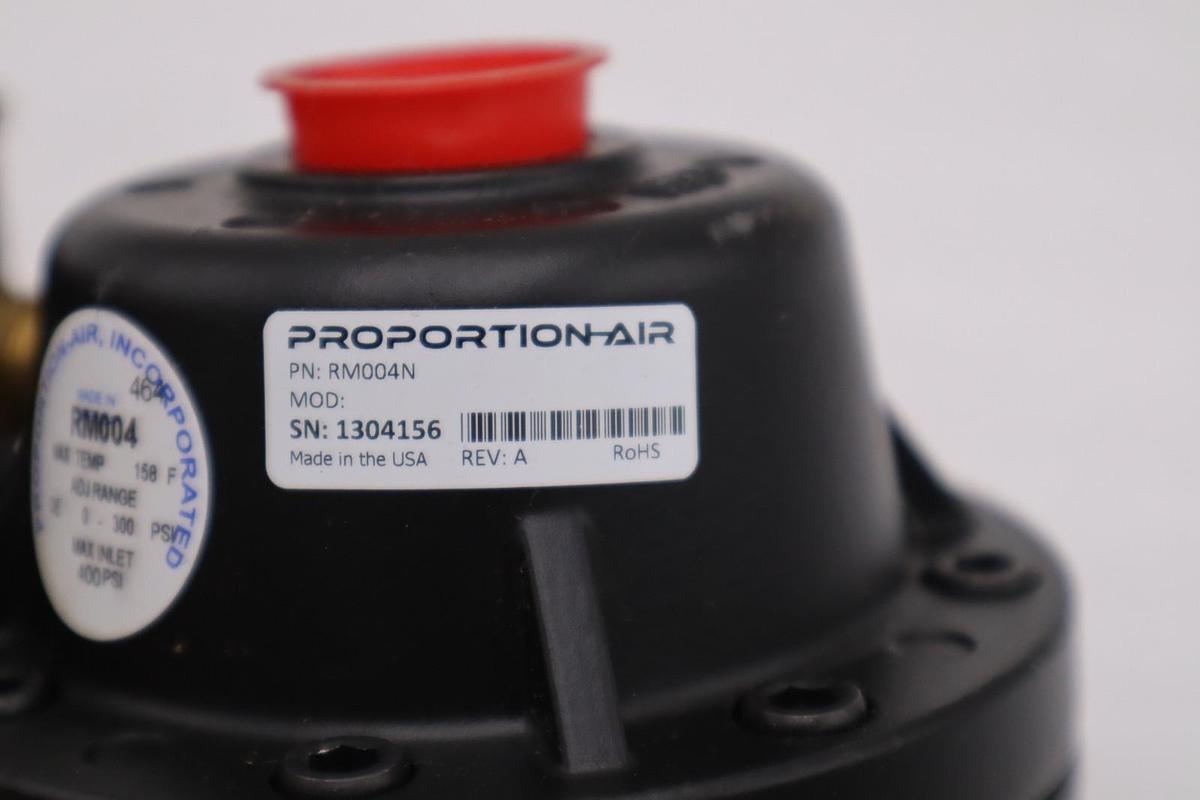 Used NEW PROPORTION AIR PRESSURE REGULATOR RM004N REV A w/ V1 QB1TBNICZP50PSG #H1612