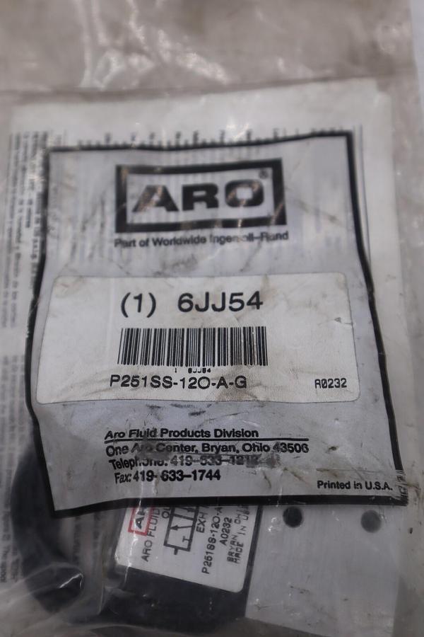 ARO 6JJ54 P251SS-120-A SOLENOID AIR CAN VALVE STOCK #K-3648