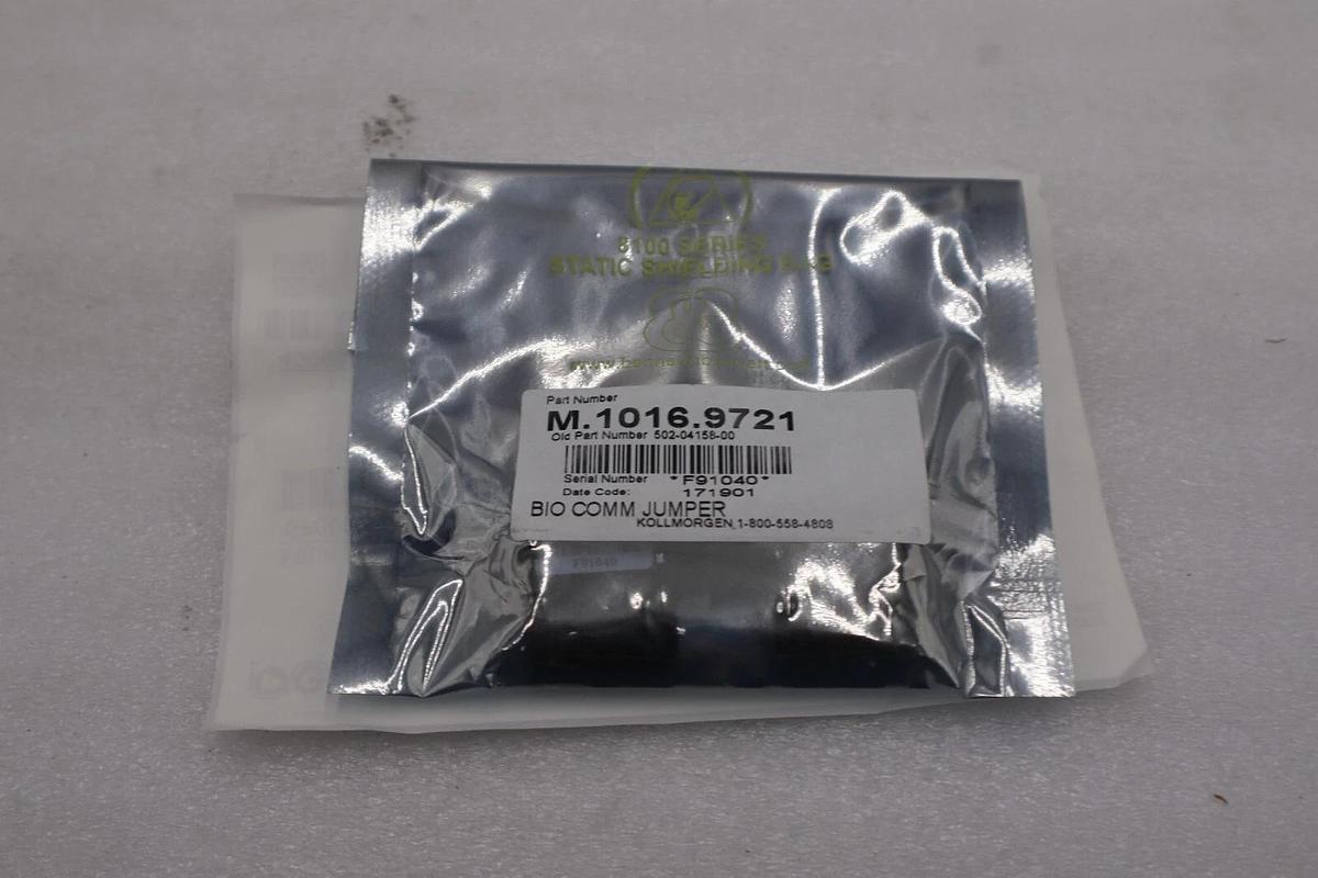 Used NEW KOLLMORGEN M.1016.9721 BIO COMM JUMPER BOARD STOCK K-2900-A