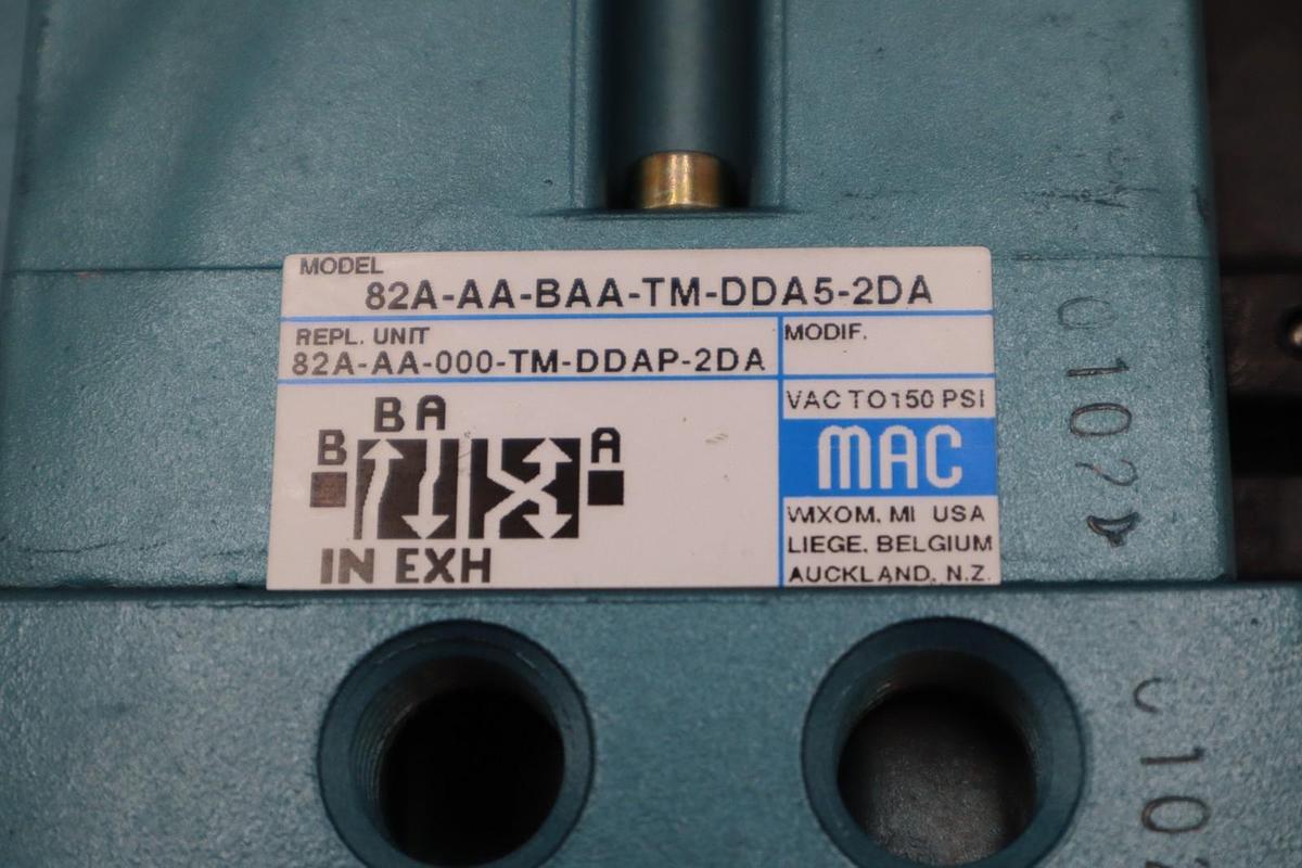 NEW MAC VALVES 82A-AA-BAA-TM-DDA5-2DA SOLENOID VALVE 82 SERIES 4-WAY STK H1462