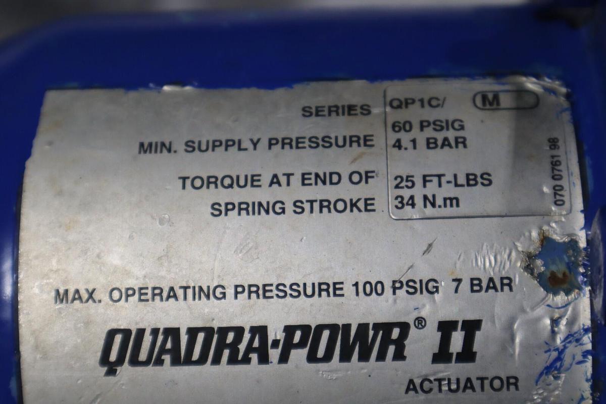Used 1" Jamesbury Stainless Ball Valve QUADRA-POWR II STOCK S-622