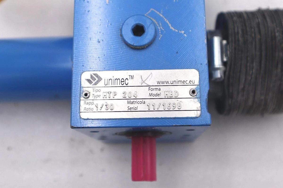 Used UNIMEC MTP 204 SCREW JACK MODEL MDB #S-181