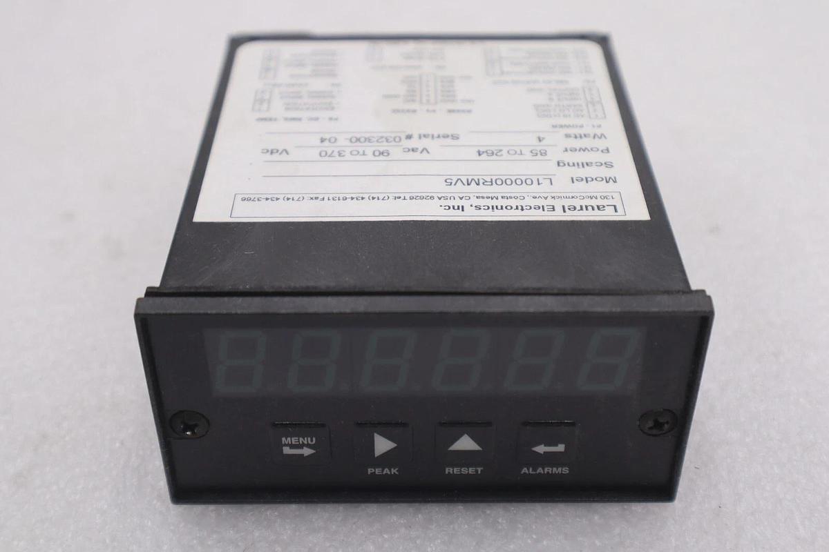 Used Laurel Electronics Laureate™ L1000/L2000 Digital Panel Meter l10000rmv5 #K-3099
