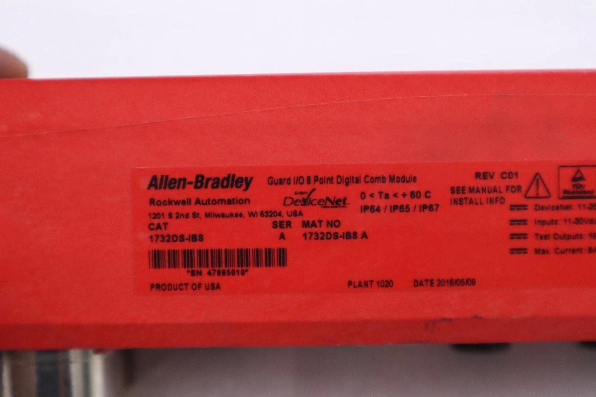 Used AB Allen Bradley 1732DS-IB8 /A Guard I/O 8-Point Combination Module STK H1701
