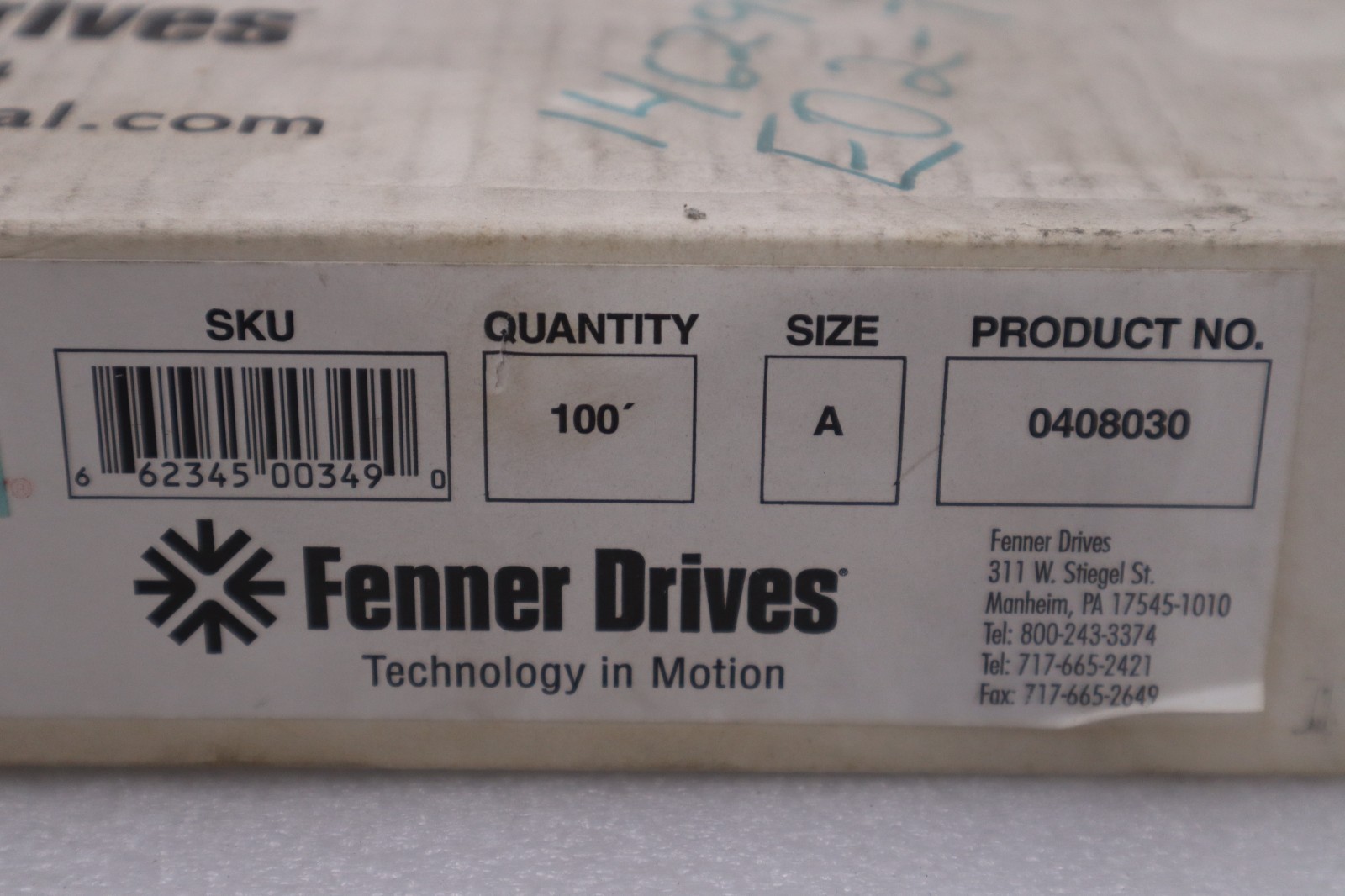 NEW FENNER 0408030 Power Twist Wedge Belt Profile (1/2") 100 Feet STOCK H1107