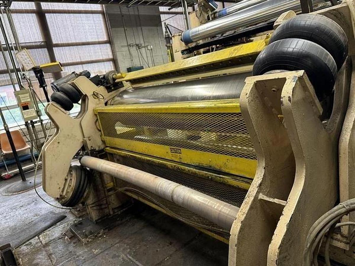 Used 68" BLACK CLAWSON 2 ROLL CALENDAR STACK