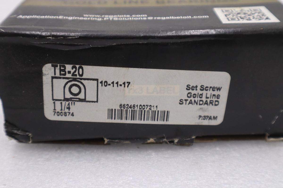 NEW Sealmaster TB-20 Pillow Block Bearing 1-1/4" STK L235CC