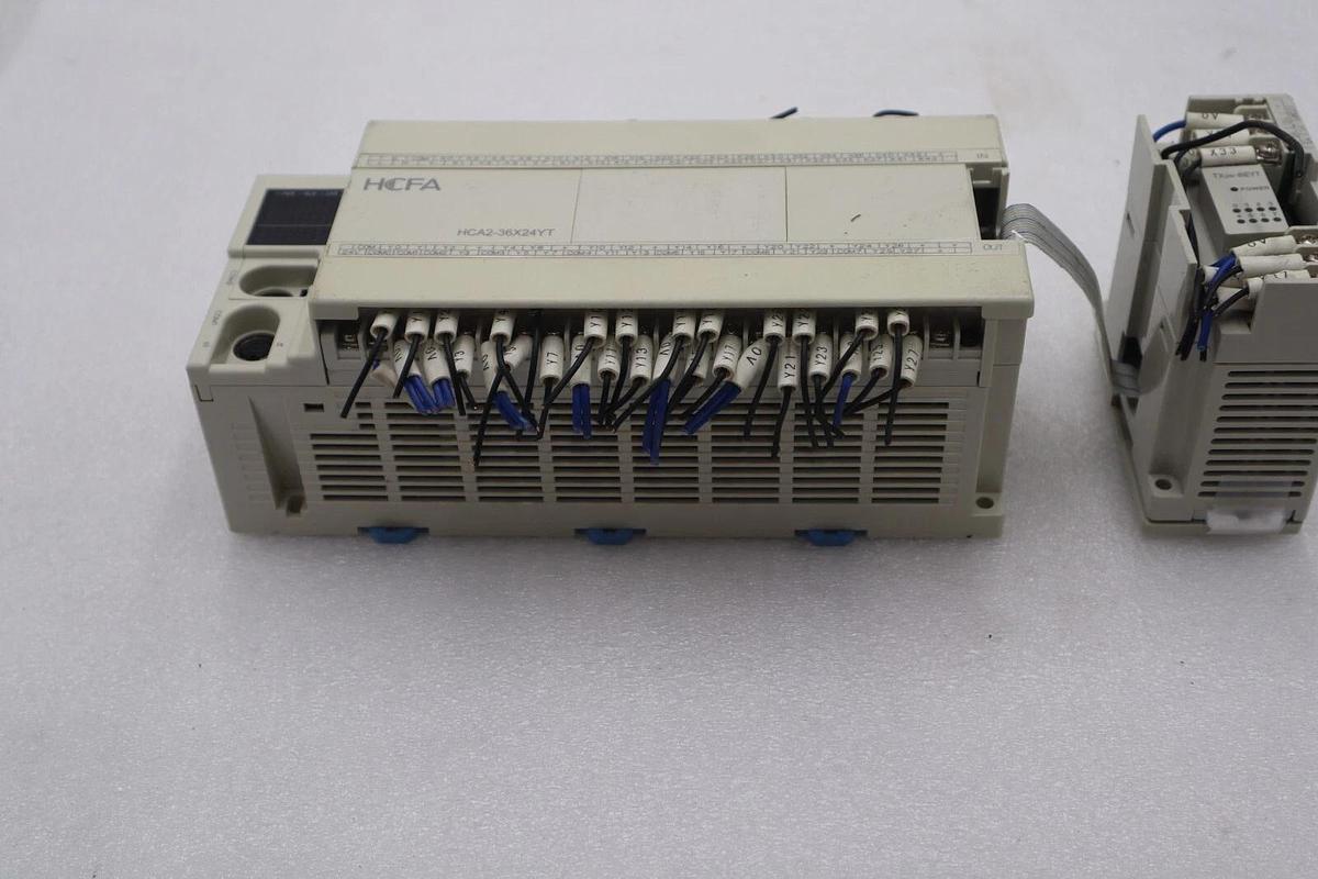 Used HCFA PLC Controller HCA2-36X24YT-A Input: AC85~264V 50/60Hz 35W/Max Stock #K-175