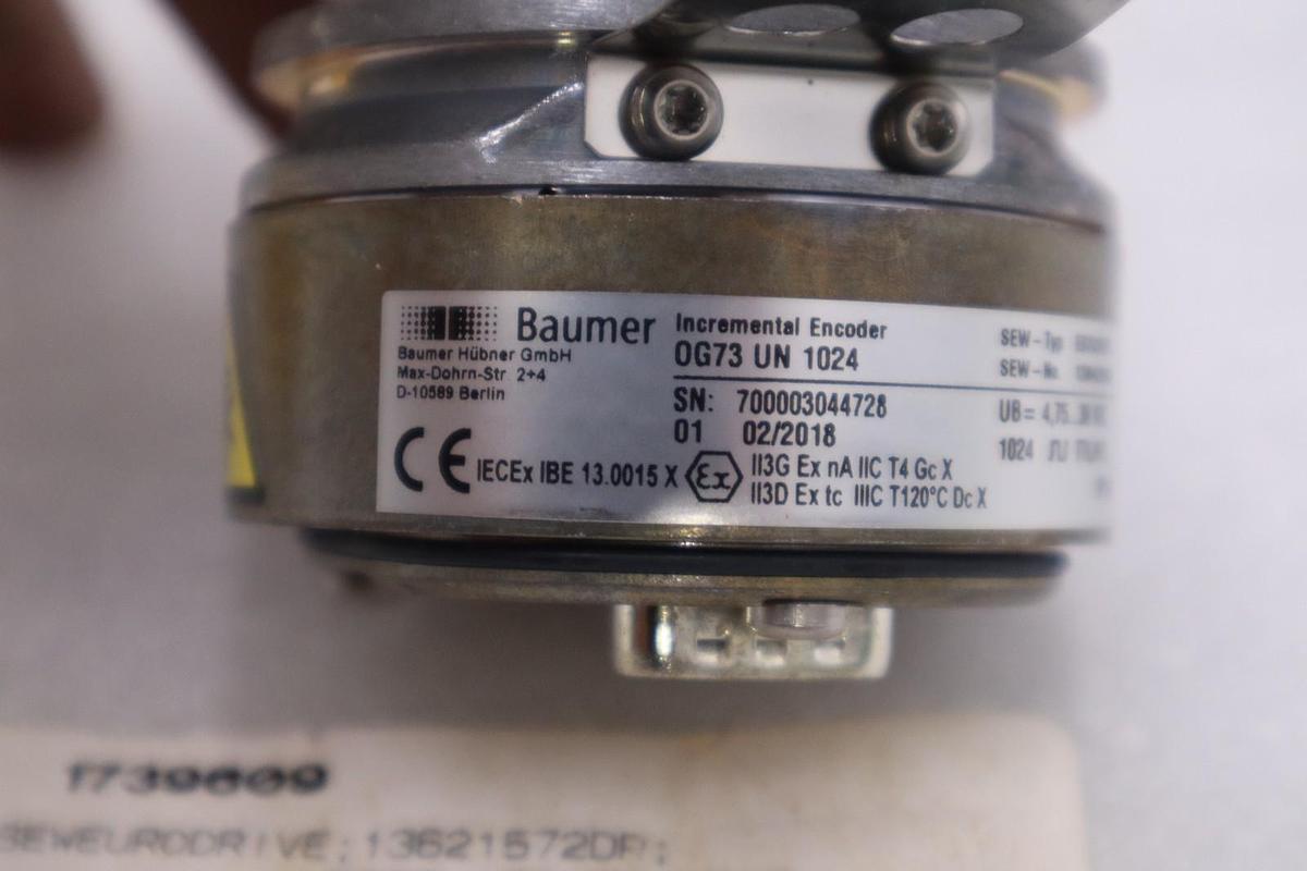 Used NEW Baumer ENCODER OG73UN1024 0G73 UN 1024 0G73UN1024 STOCK H1542A