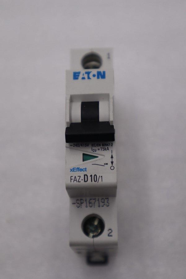 Used NEW OPEN BOX Eaton FAZ-D10/1-SP Circuit Breaker STOCK L-350-C
