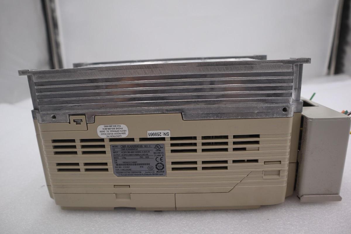Used YASKAWA ELECTRIC CIMR-AU4A0004FAA / CIMRAU4A0004FAA REV E VFD DRIVE STOCK 2275-A