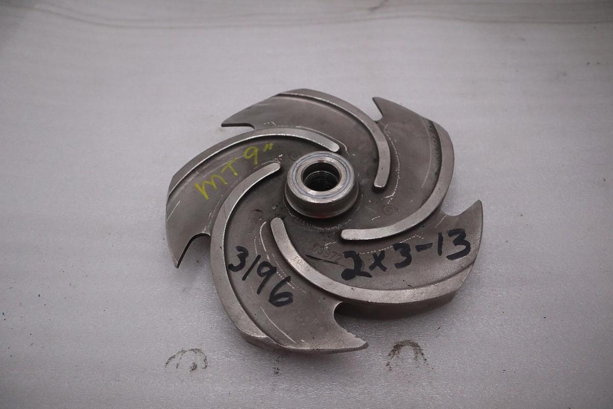 Used GOULDS 53972 IMPELLER 9" 2x3-13 3196 - STOCK G408B