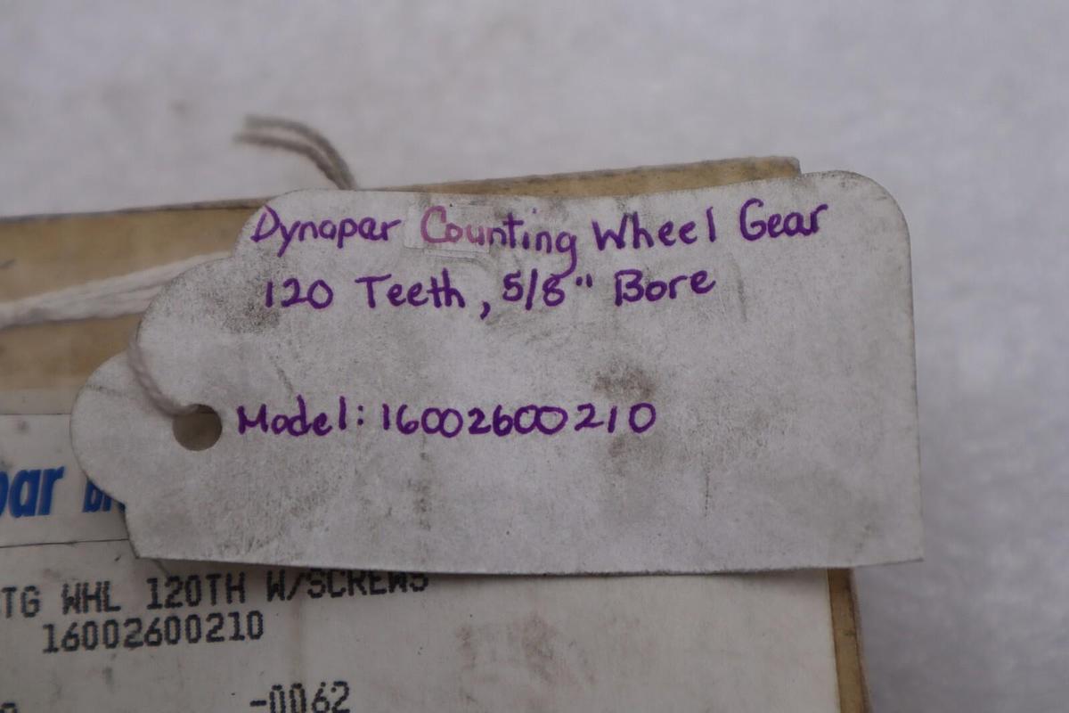 Used DYNAPER 16002600210 COUNTING WHEEL GEAR STOCK #K-3680