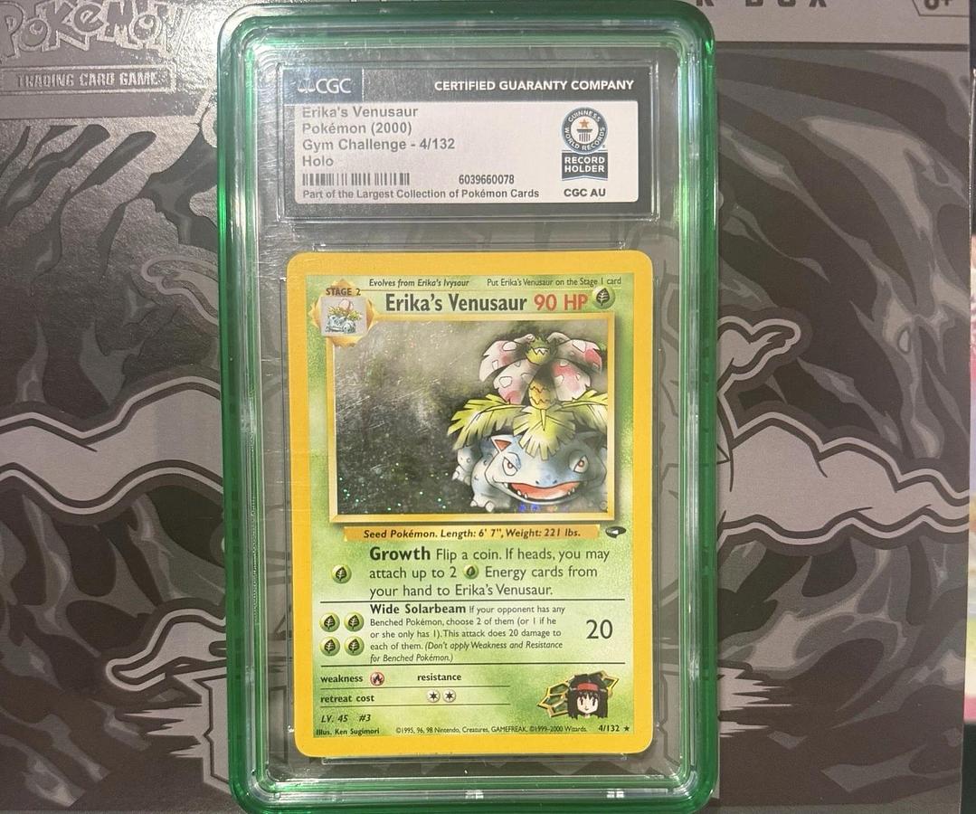 Used 2000 Pokemon Gym Challenge #4/132 Erika's Venusaur Holo CGC WORLD RECORD 1/1