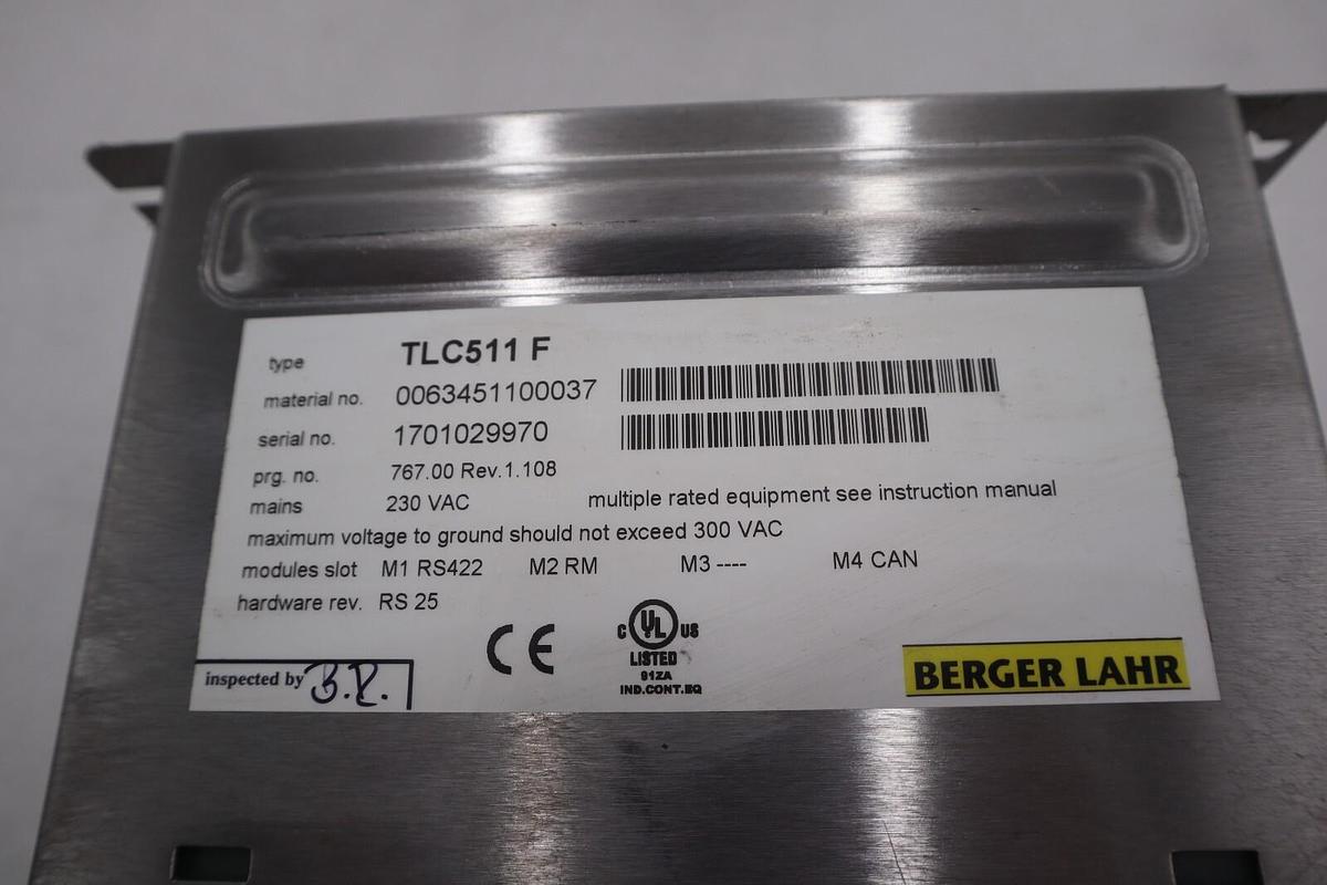 Used Bereger Lahr TLC511 F Servo Drive POSITIONING CONTROLLER 5 AMP STOCK B-726