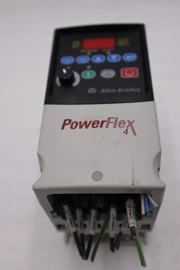 Used Allen Bradley AB 22A-D2P3N104 /A PowerFlex 4 AC Drive 1HP 3Ph 480V STOCK H1807