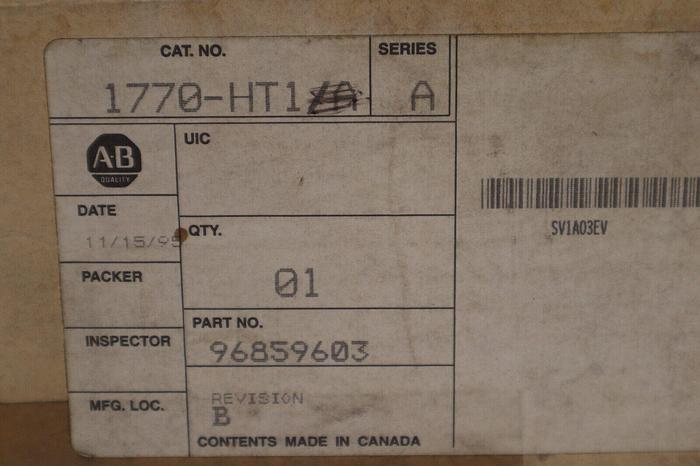 ALLEN BRADLEY 1770-HT1 / 1770HT1 (NEW IN BOX) STOCK 4527