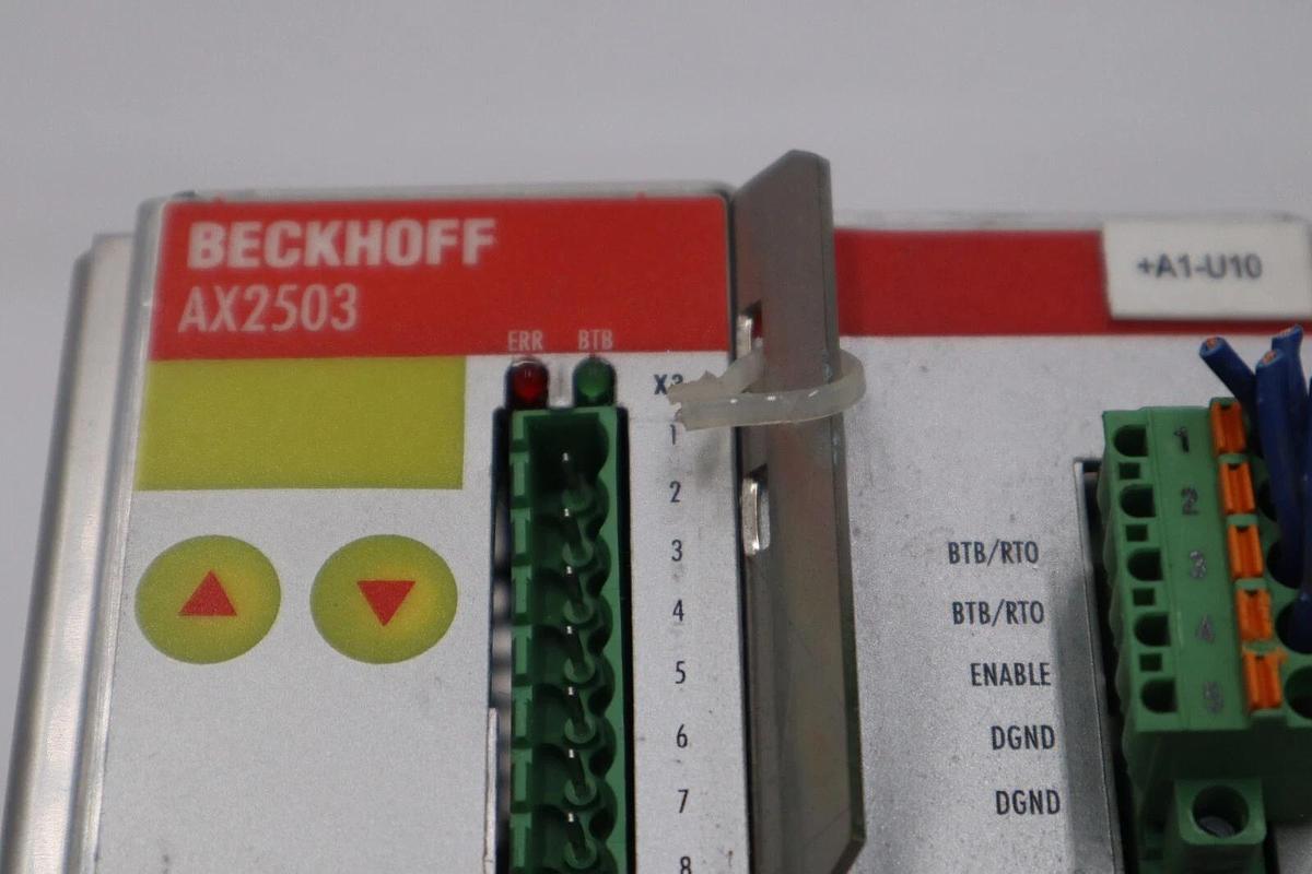 Used BECKHOFF AX2503-B750 SER 00808218561 SERVO DRIVE STOCK 3437-D