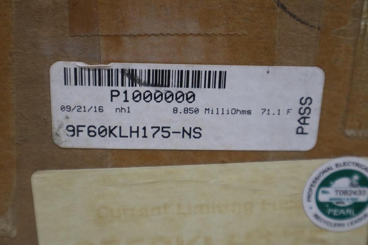 GENERAL ELECTRIC 9F60KLH175 CURRENT LIMITING FUSE NEW IN BOX STOCK G164