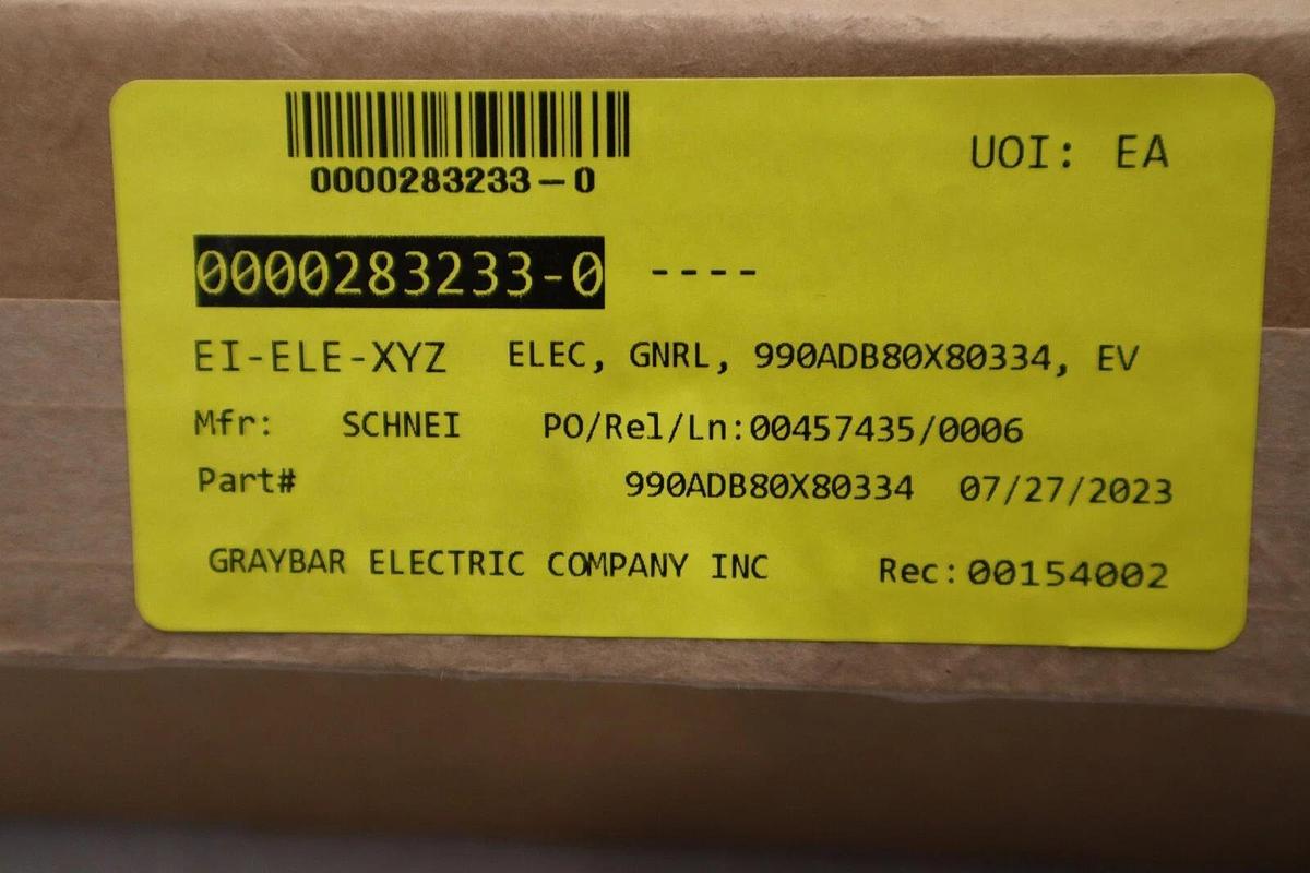 Used Schneider Electric 990ADB80X334 PLC Modernization KIT NEW IN BOX STOCK G31