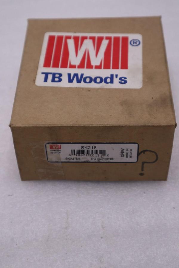 Used LOT OF 2 -- TB WOODS SK218 SG BUSHING SK 218 STOCK G53B