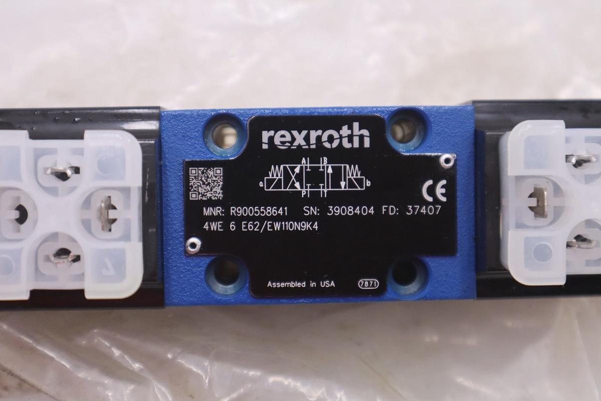 Used REXROTH 4WE6E62/EW110N9K4 R900558641 110/120V NEW NO BOX STOCK K-1143A