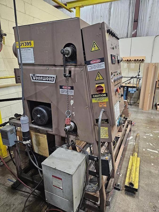 Used 64" WIDE VOORWOOD DUPLEX SLITTER REWINDER MODEL S64-24/24S