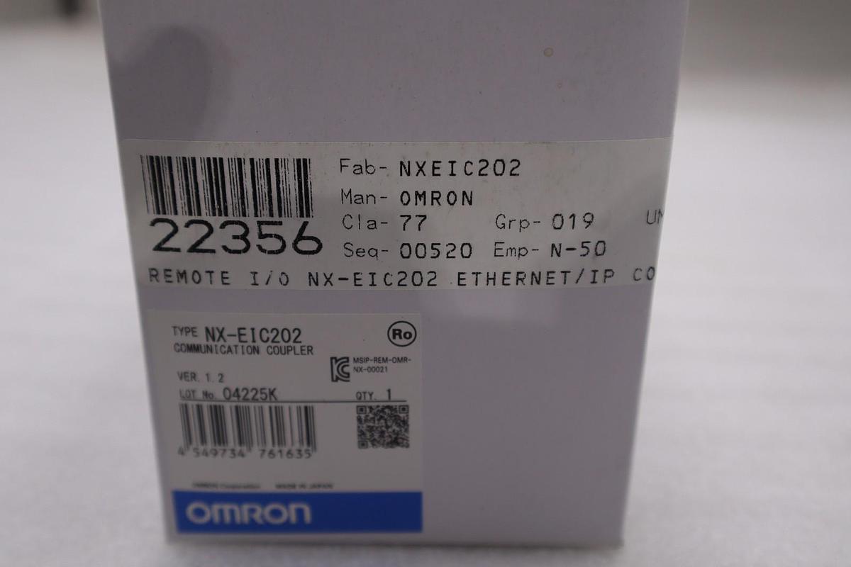 Omron Communication Coupler NX-EIC202 - NEW SEALED - STOCK GF535A