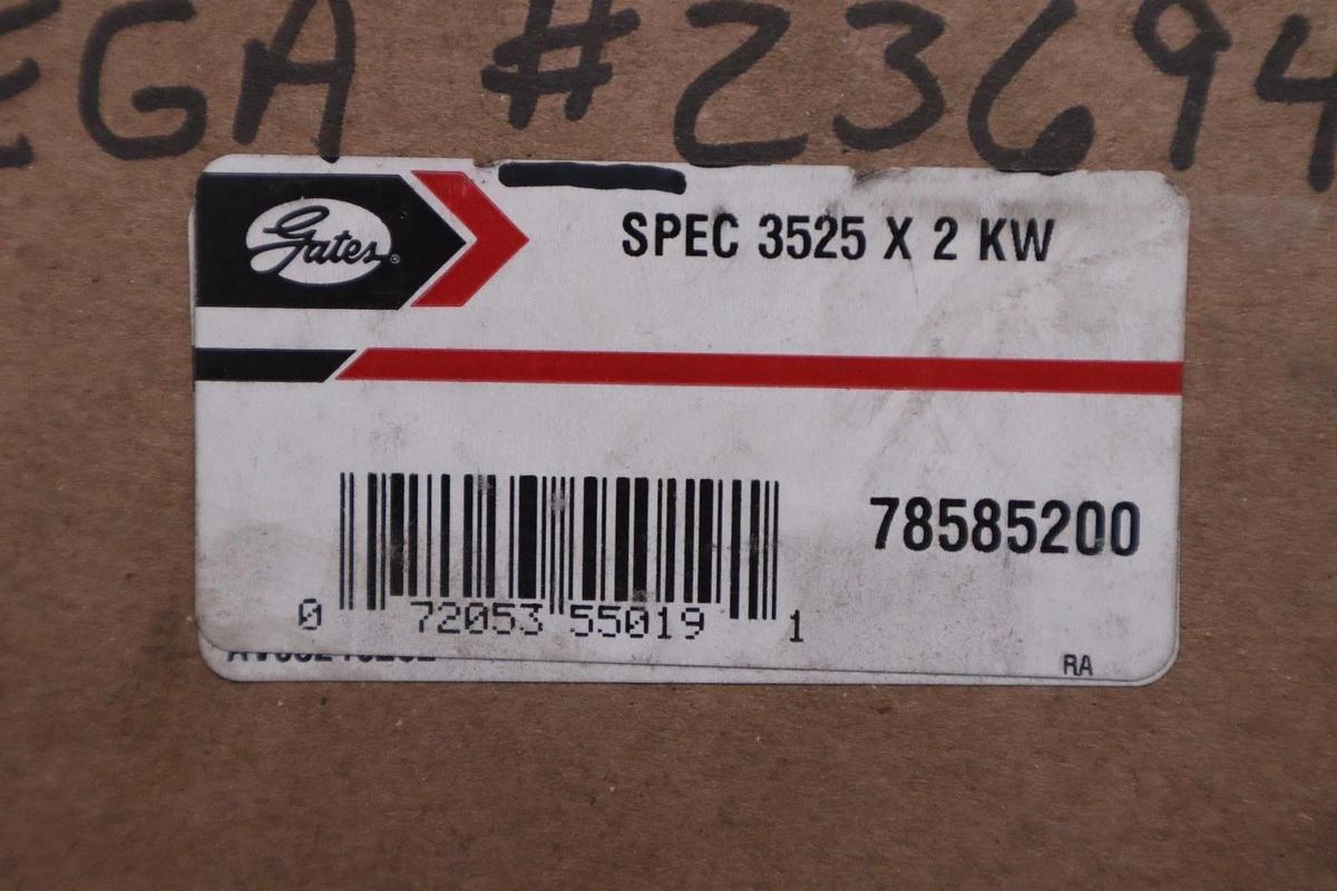 Gates 78585200 3525 X 2 KW BUSHING BORE NEW OPEN BOX STK GF276A