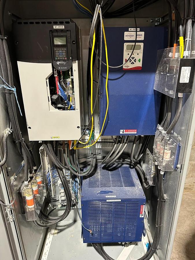 Used ALLEN BRADLEY 150 HP DRIVE CABINET 20G1AND186JA0NNNNN W/ BONITRON REGENS #S441