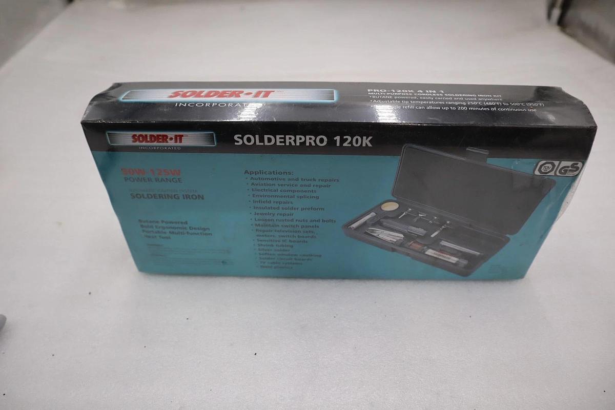 Used NEW Solder It PRO120K Multi-Function Butane Heat Tool Kit STK GF30A
