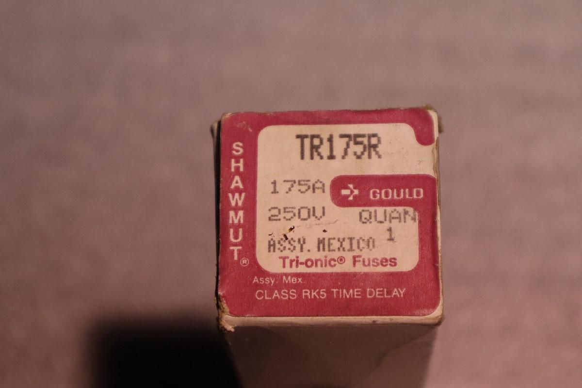 Gould Shawmut TR175R 175A 250V Time Delay Tri-Onic Fuse STOCK 5803