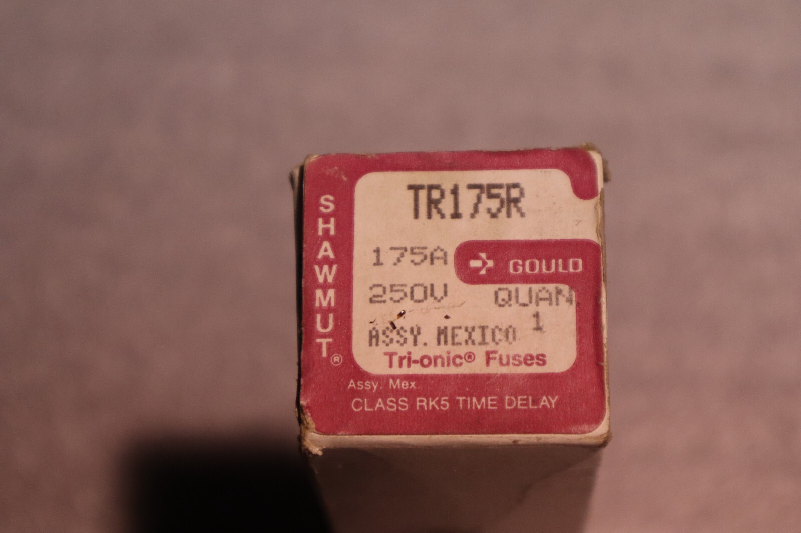 Gould Shawmut TR175R  175A 250V Time Delay Tri-Onic Fuse STOCK 5803