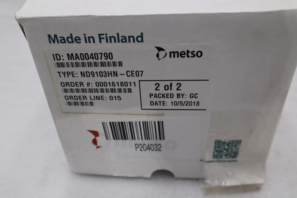 Used NEW IN BOX METSO ND9103HN-CE07 VALVE POSITIONER 30VDC 20-115PSI ND9103HN