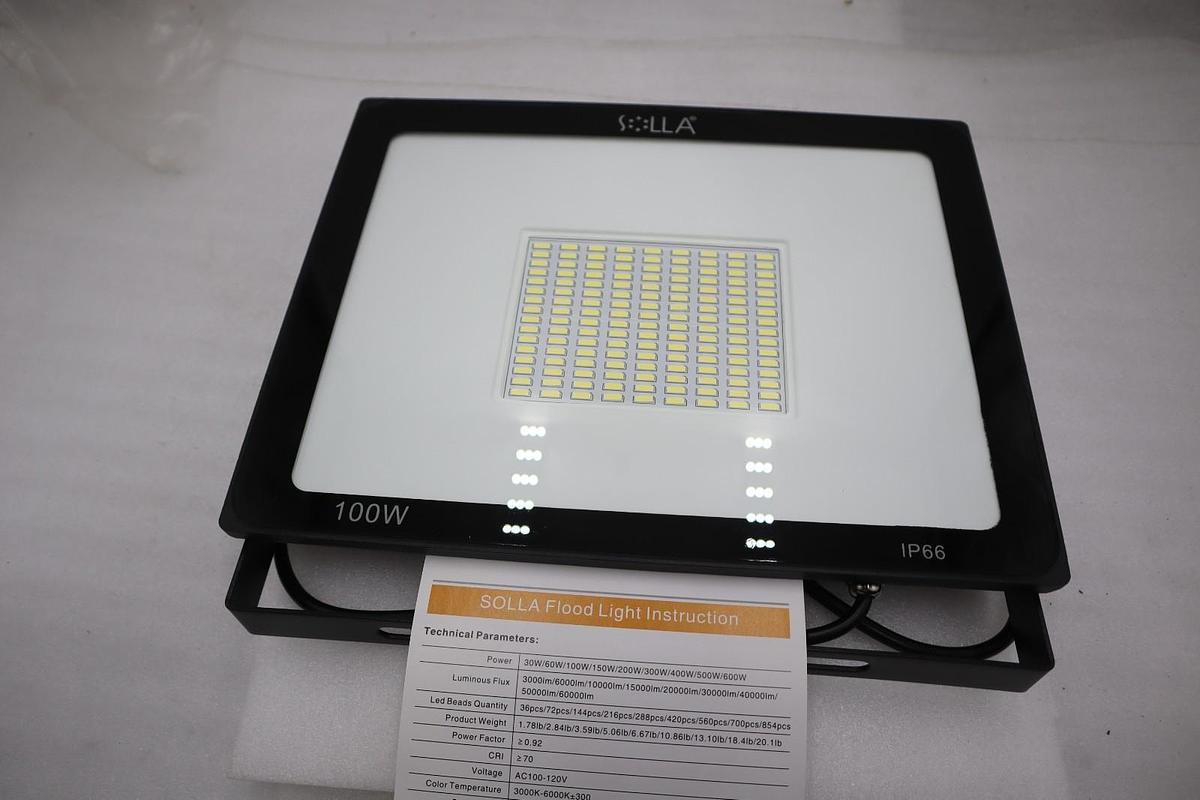 SOLLAR IP66 Waterproof 100W LED Flood Lights - STOCK 1929CC