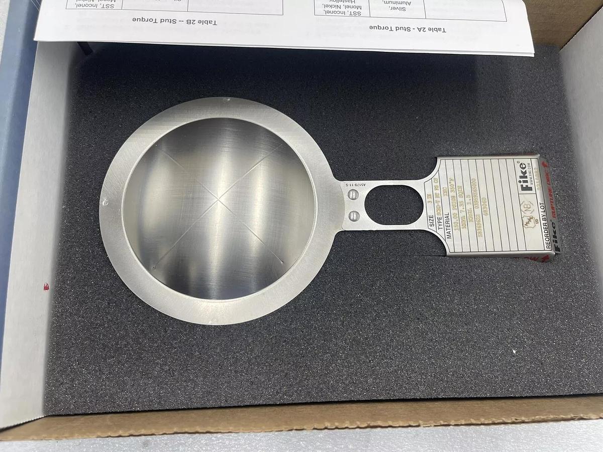 Used FIKE RUPTURE DISC SIZE 3 INCH scrd-v bt fs cs fike  Stock 3424