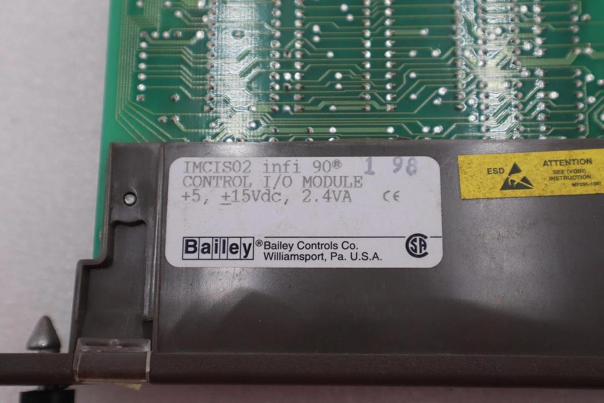 Used Bailey IMCIS02 infi 90 Control Input Output Module 2.4va SADR 10-3A-4-5 #K-1630